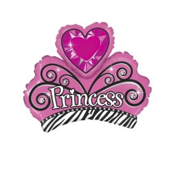 Balon folie mini figurina Tiara Coronita printesa 31 32 cm