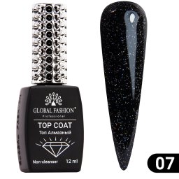 Galaxy Top Coat 07 Glitter Top, 12 ml
