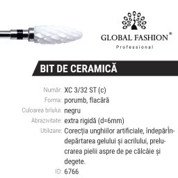 Bit ceramica, porumb, extra rigida, XC 3/32 ST (c)