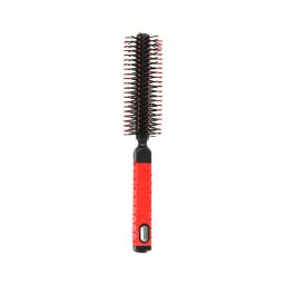 Perie de par, circulara, pentru volum, 8510-B-10, negru/rosu