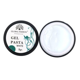 Gel pasta unghii, Global Fashion, 5g, culoare alba