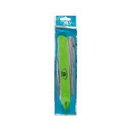 Pila pentru unghii Global Fashion, dreapta, verde, granulatie 180/180