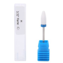 Bit / capat freza ceramica, cuticula, albastru, M 3/32 Flame S(M)
