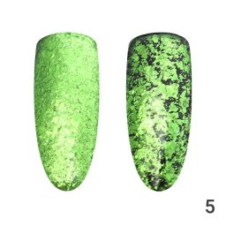 Втирка pentru unghii, Fulgi de Yuki Global Fashion, verde