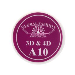 Gel UV 4D plastilina, gel plastart, Global Fashion, A10, 7g, roz/violet