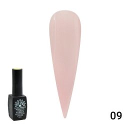 Cauciuc baza de gel lac de unghii french-ul cu шиммером , Rubber Base Coat French, 8 ml, Global Fashion 009