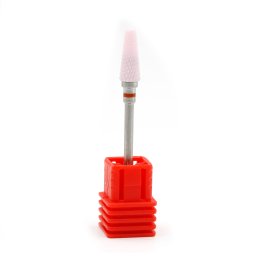 Capat freza ceramica, cuticula, rosu, F 3/32 Umbrella (F)