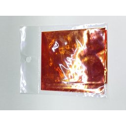 Foil, broken glass, red with gold