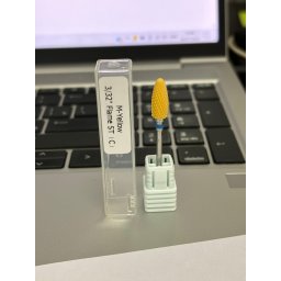 Ceramic yellow nozzle, corn with blue notch M-Yellow Flame ST(C)