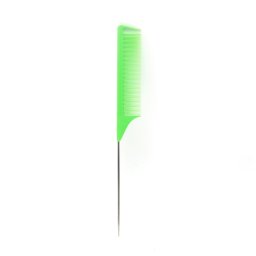 Pieptene cu virf din metal, culoare verde