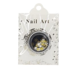 Decor snowflake gold Nail Art