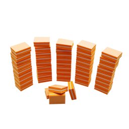 Set 50 baby buffer unghii, Global Fashion, culoare portocalie