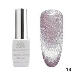 Gel Polish Cat's Eye 3D Snow White 13