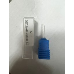 Freză ceramică pentru cuticule, bilă, crestătură albastră, M 3/32 Bila cu butoi mic (C)