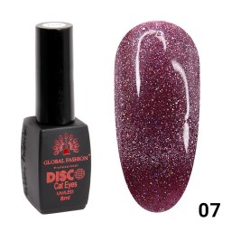 Oja semipermanenta Disco Cateyes, reflectorizanta, Global Fashion, 8ml, 007