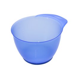 Castron de vopsea de păr cu bandă de cauciuc, albastru
