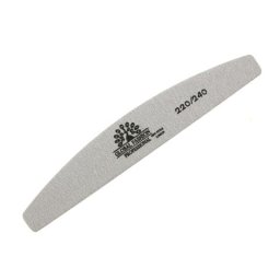 Pila de unghii Global Fashion, semiluna, gri, granulatie 220/240