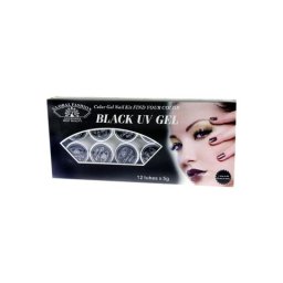 Gel-vopsea Global 5 ml *12 borcane, black