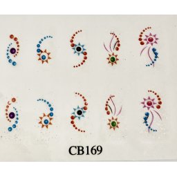 Slider-design sticker for nails CB169