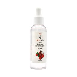 Ulei de cuticule uscate cu pipetă cu aromă de litchi, Bee Nails, 100 ml