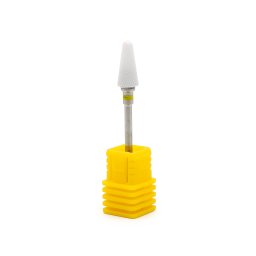 Capat pentru freza electrica, bit ceramic, pentru indepartarea gelului, forma flacara, galben, XF Flame S(XF)