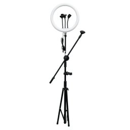 Lampă circulară, Led M-36, telecomandă selfie, 3 moduri de lumina, suport telefon, trepied 2,1m inclus