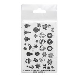 3D sticker 3d 16 (black and white)