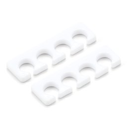 Distanțiere de silicon pentru degete, alb, 1 pereche