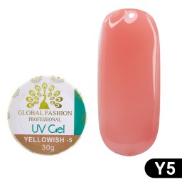 Gel pentru construirea unghiilor, camuflaj-5, Global Fashion Yellowish-5, 30 g