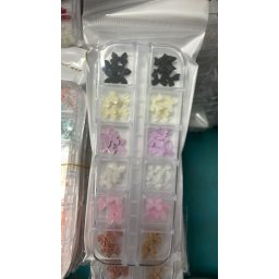 Figurine volumetrice 3D pentru manichiură, set funde colorate