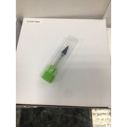Bit negru din ceramica, forma conica ascutita, briu verde TC192ST-Black