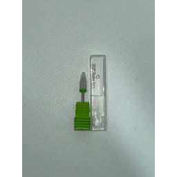 Capat pentru freza electrica, bit ceramic, pentru indepartarea gelului, verde, C 3/32 Flame S(C)