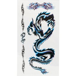 Tatuaj pentru piele,Tatto Stickers dragon blue