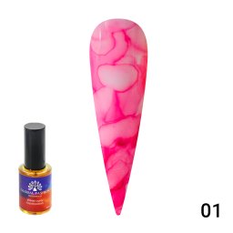 Picături de acuarelă Watercolour Watercolour Drops de Global Fashion 10 ml roz