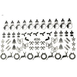 Design glisant, autocolante de transfer 4036