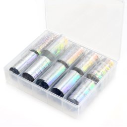 Set folie de 10 buc (argint-model)