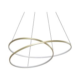 Ideal Lux - Lustră LED suspendată pe cablu OZ LED/75W/230V, Ø 100 cm, CRI 90, auriu