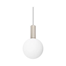 Ideal Lux - Lustră LED suspendată pe cablu ODEON LED/8W/230V CRI 90 Ø 20 cm bej/alb