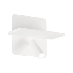 Ideal Lux - Spot LED de perete PIANO, 10W, 230V, CRI 90, USB, alb
