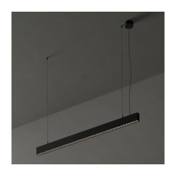 Ideal Lux - Lustră LED OFFICE, suspendată pe cablu, 30W, 230V, 4000K, CRI 90, negru