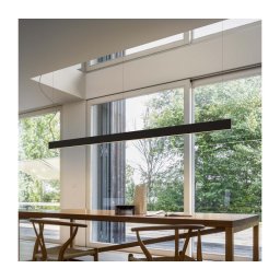 Ideal Lux - Lustră LED suspendată LINUS, 32W, 230V, 3000K, CRI 90, 120 cm, negru