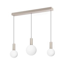 Ideal Lux - Lustră LED suspendată cu cablu ODEON LED/20W/230V CRI 90 bej/alb