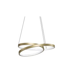 Ideal Lux - Lustra LED suspendată pe cablu OZ LED/38W/230V, Ø 40 cm, CRI 90, auriu