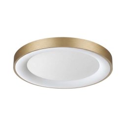 Ideal Lux - Plafonieră LED PLANET, 25W, 230V, CRI 90, Ø 50 cm, alamă