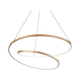 Ideal Lux - Candelabru LED dimmabil pe cablu OZ LED/55W/230V Ø 80 cm CRI 90 auriu