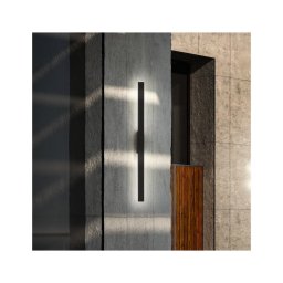 Ideal Lux - Aplică LED de exterior LINEA 20W/230V, CRI 90, 104 cm, IP54, neagră