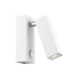 Ideal Lux - Aplica spot LED de perete PAGE, 3W, 230V, CRI 90, alb