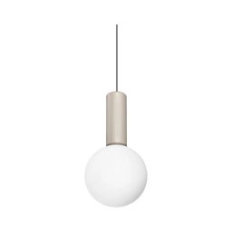 Ideal Lux - Lustră LED suspendată cu cablu ODEON LED/8W/230V CRI 90 Ø 15 cm bej/alb