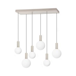 Ideal Lux - Candelabru LED suspendat pe cablu ODEON LED/39W/230V CRI 90 bej/alb