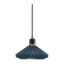 Halo Design 744060 - Lampă suspendată pe cablu PARIS, 1xG9/28W/230V, Ø 24 cm, albastru/alamă/stejar